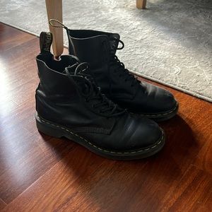 Doc Martens -  Black Leather Boots Size 8 US. Worn but in good condition!